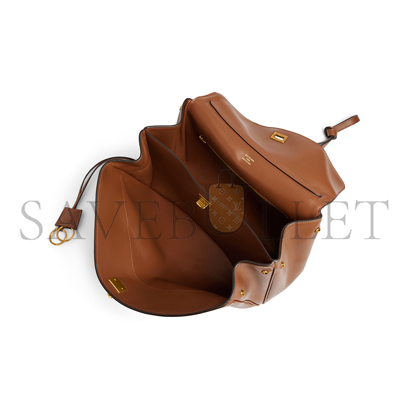 BALENCIAGA WOMEN'S RODEO HANDBAG MEDIUM IN NEW TAN 7897722AA4V2237 (35*23.5*11cm)